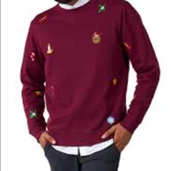 NWT OPP Suits Men's Medium Christmas Sweatshirt - Picture 2 of 4
